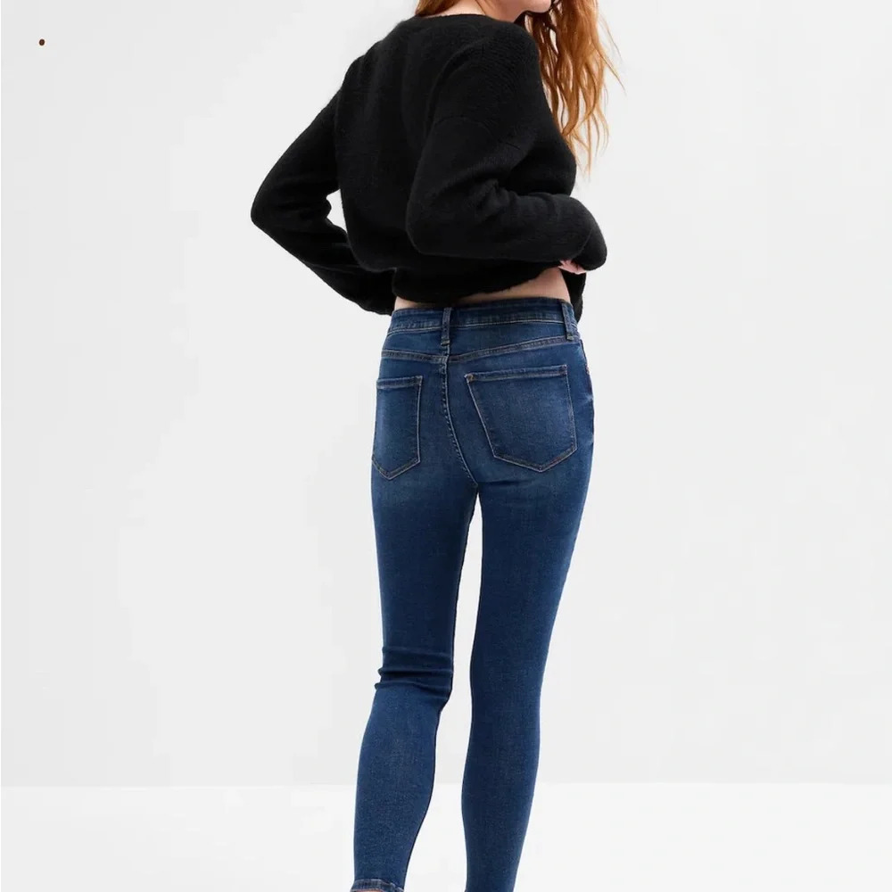 Gap Universal Leggings Blue Denim Super Skinny Leg Woman’s Plus Size 20/35R. NWT - Picture 3 of 10